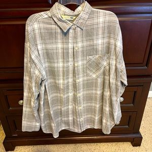 Old Navy Boyfriend Plaid Shirt